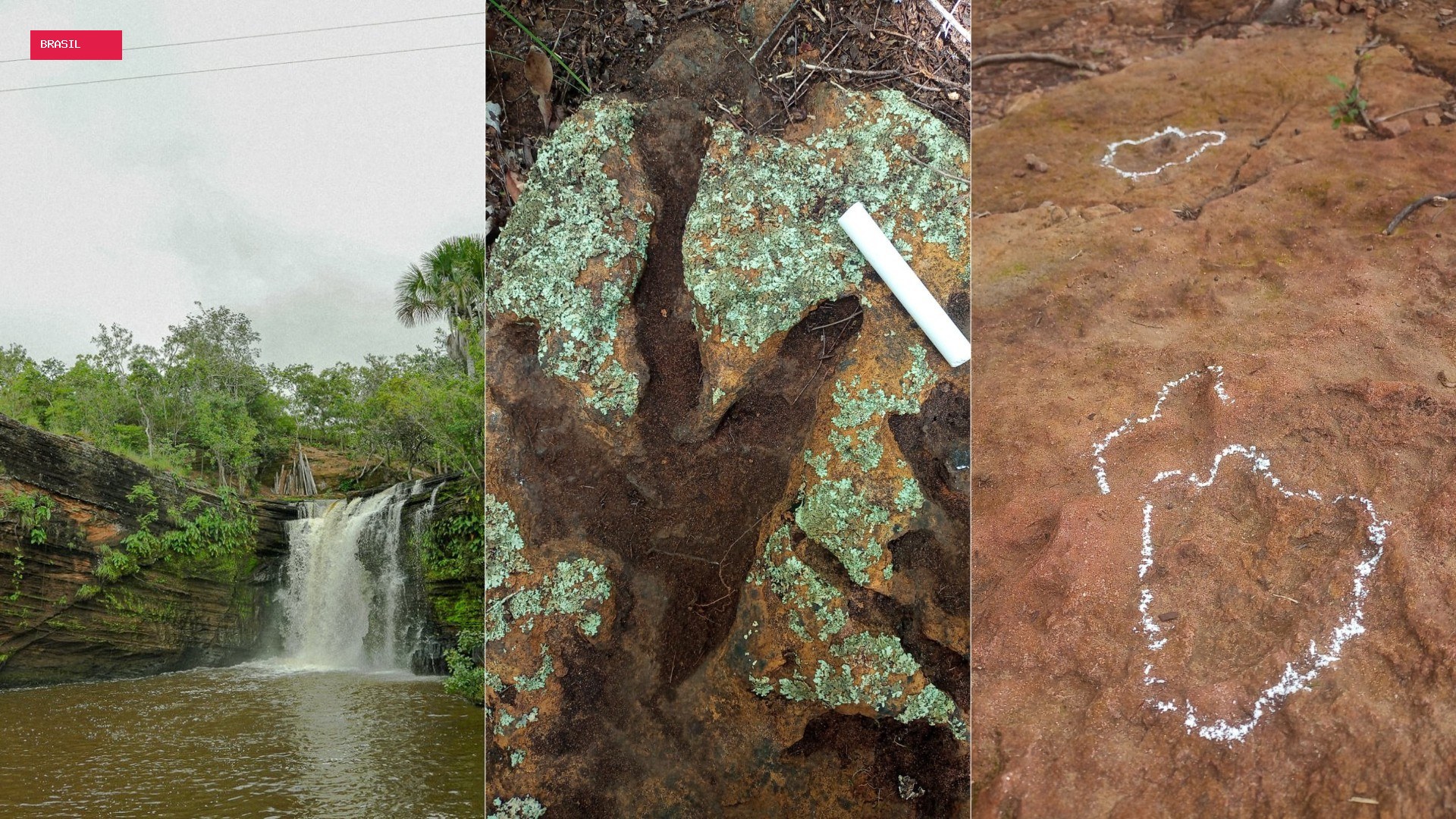 Além das cachoeiras: pegadas de dinossauros são atração na região da Chapada das Mesas, no MA