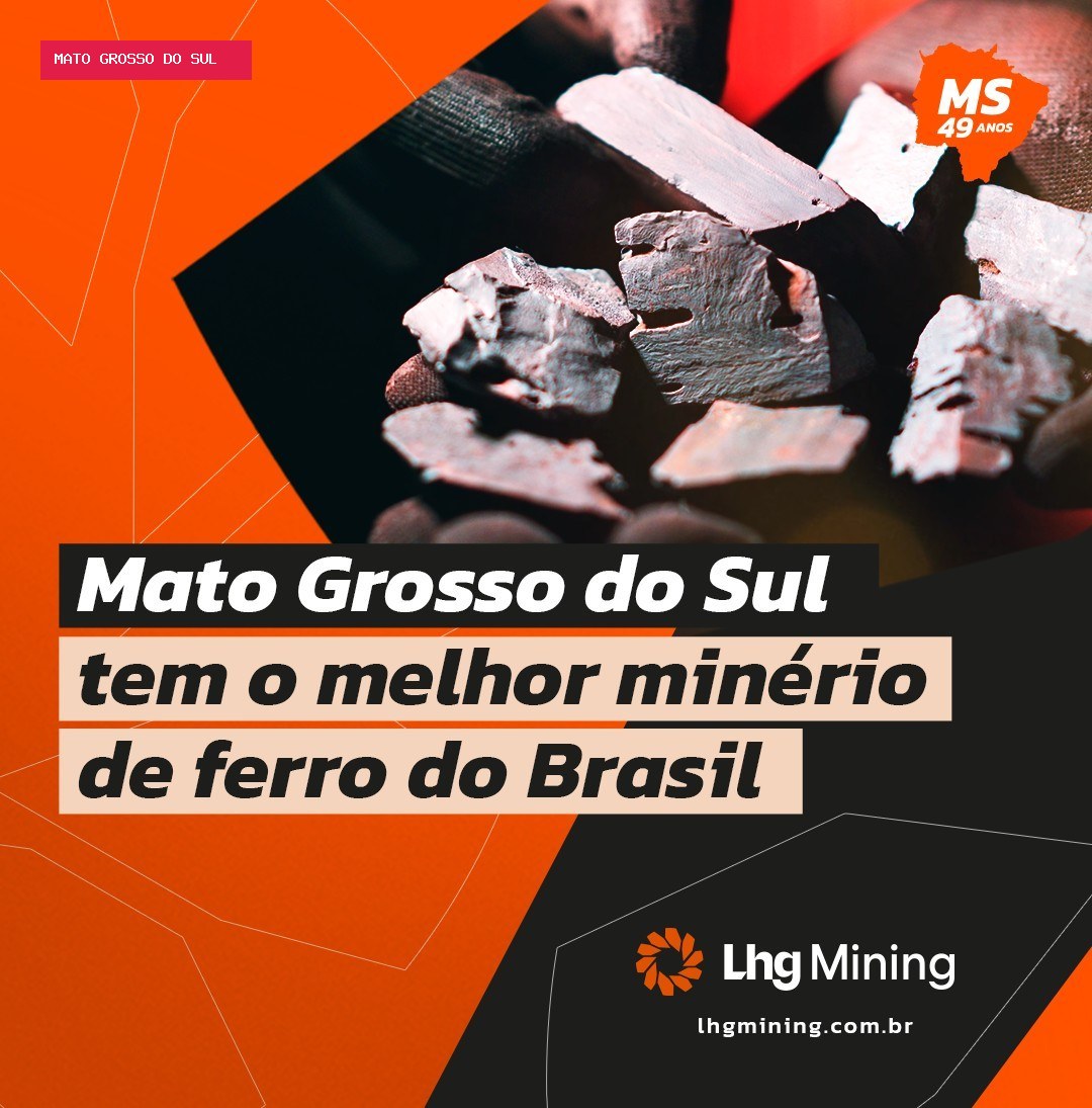Mato Grosso do Sul ganha relevância na produção de minério de ferro do Brasil
