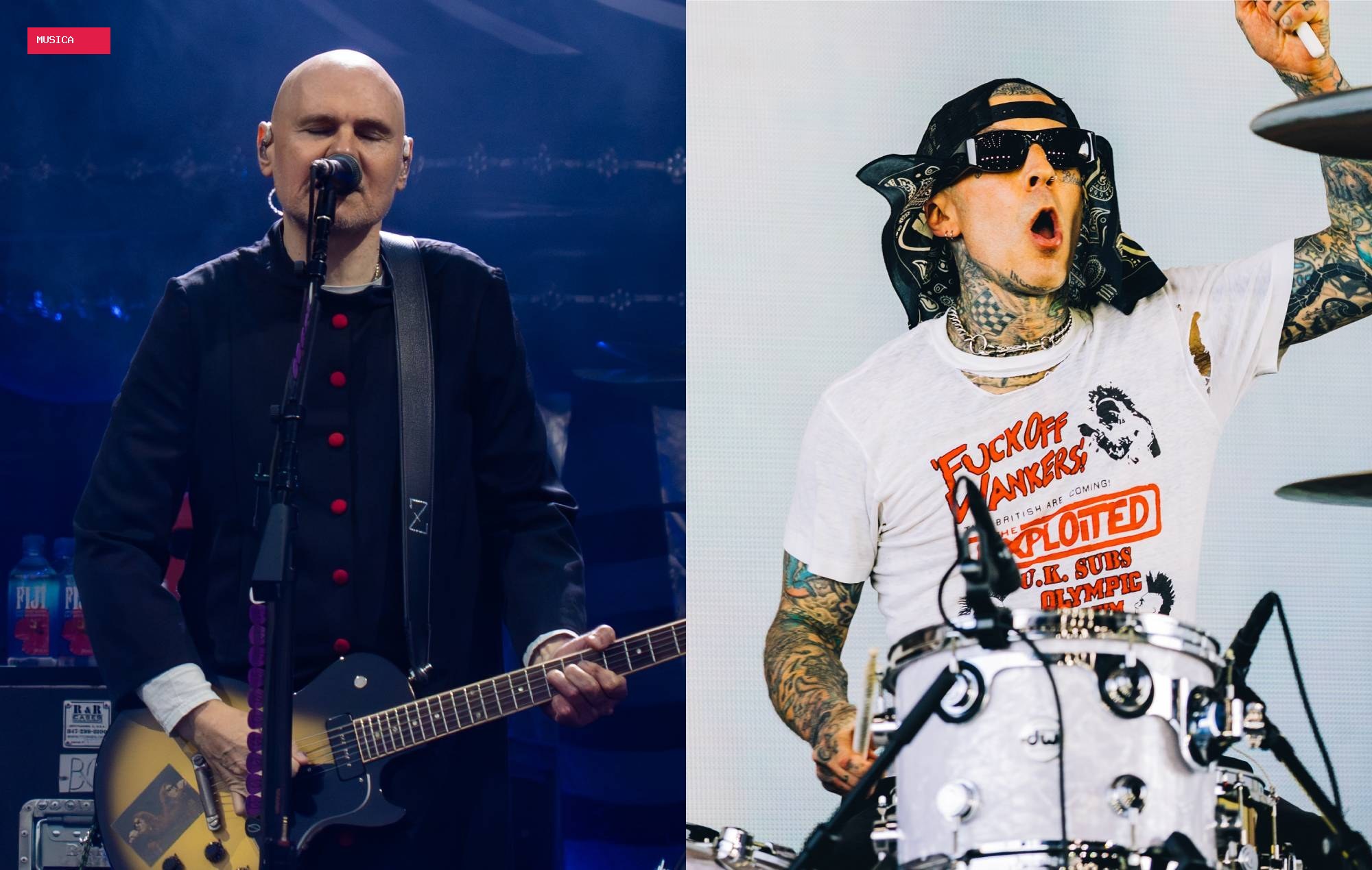 Smashing Pumpkins’ Billy Corgan calls Blink-182’s Travis Barker the “most influential” drummer of the last