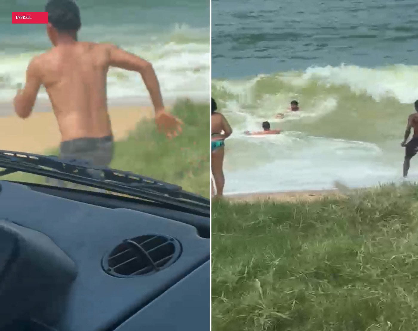 Vendedor de laranja que salvou criança de afogamento não entrava no mar há 4 anos e enfrentou uma praia de