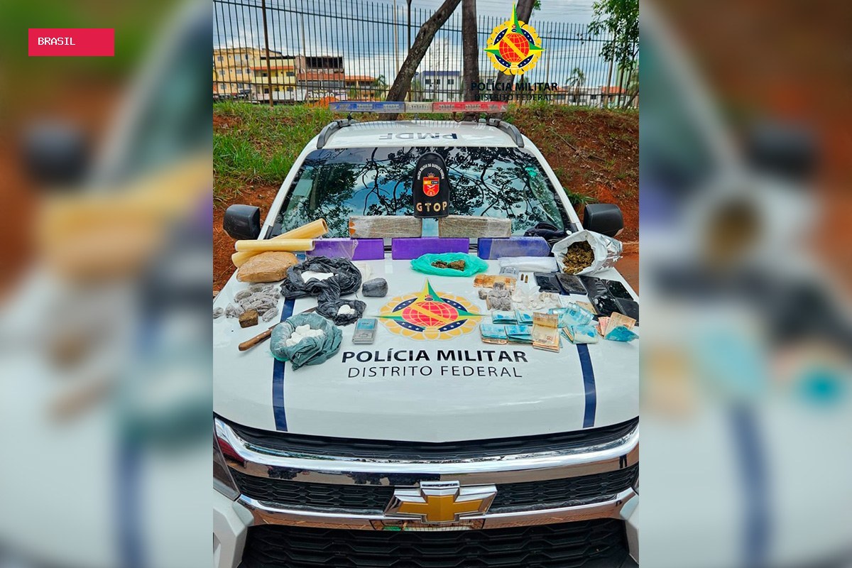 Cubano é preso no DF com maconha, skunk, cocaína e munição restrita