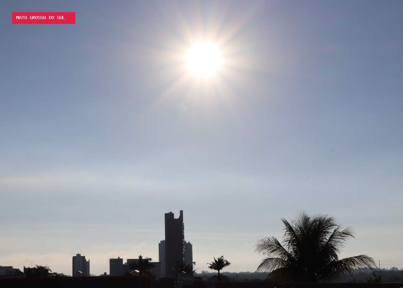 Sábado será de calor e chance de tempestades em MS