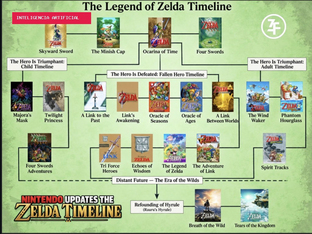 Cronologia de Zelda: a ordem que a Nintendo só inventou 25 anos depois
