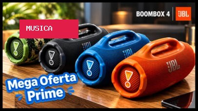 Mega Oferta Amazon Prime: descontos de até 41% na caixa Boombox 4 da JBL