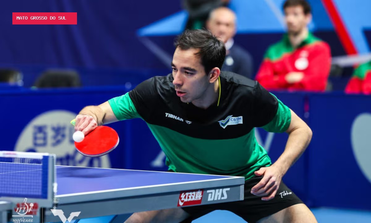 Hugo Calderano derrota Sidorenko e avança às semifinais do WTT de Montpellier