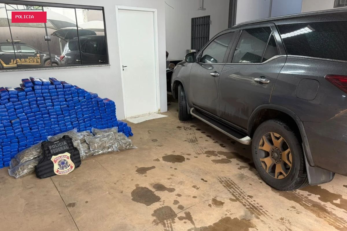 Homem é preso com quase meia tonelada de maconha e carro roubado na fronteira do Brasil com o Paraguai