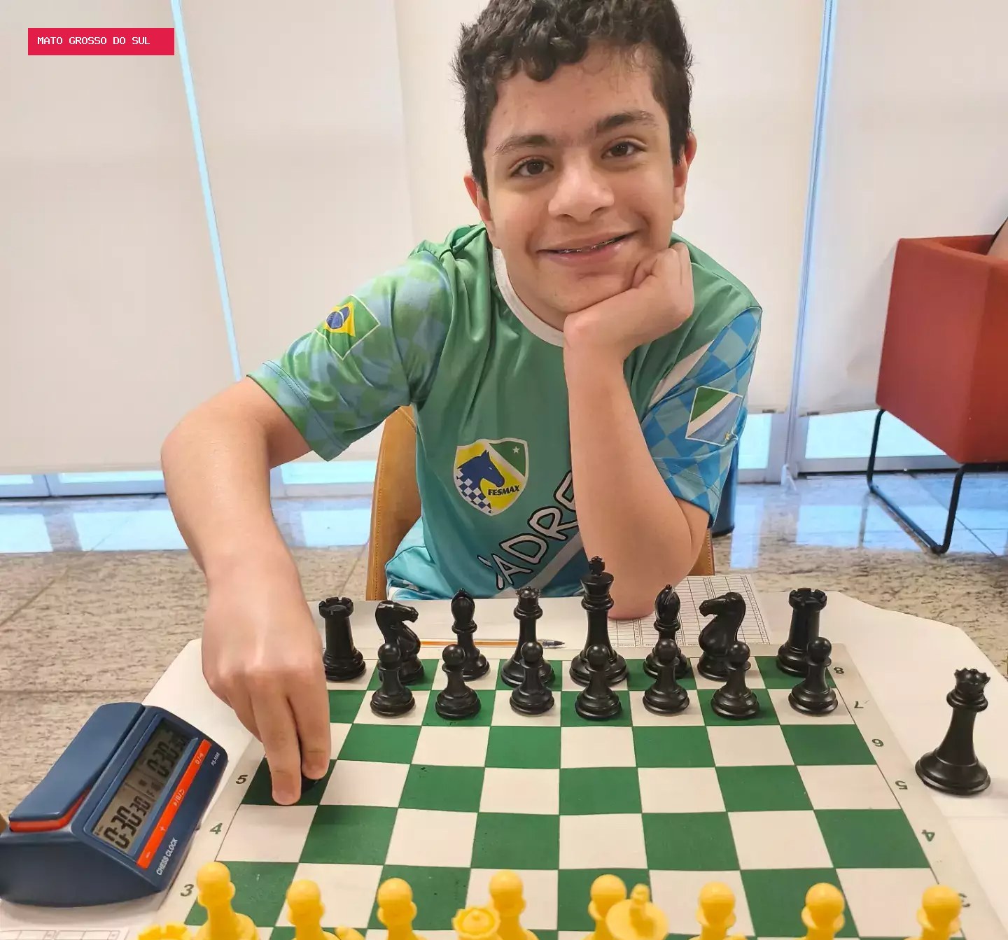 Aos 13 anos, enxadrista de MS se torna o mais jovem Mestre Nacional do Estado