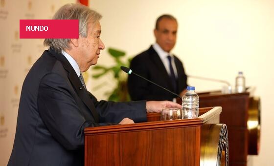 No Egito, Guterres declara ser fundamental manter canais da diplomacia abertos