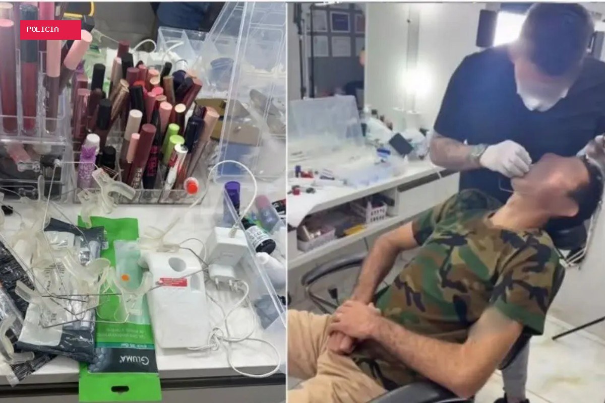 Falso dentista é preso ao ser flagrado colocando facetas em dentes de cliente dentro de salão de beleza