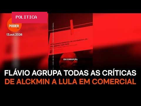 Flávio agrupa todas as críticas de Alckmin a Lula em comercial