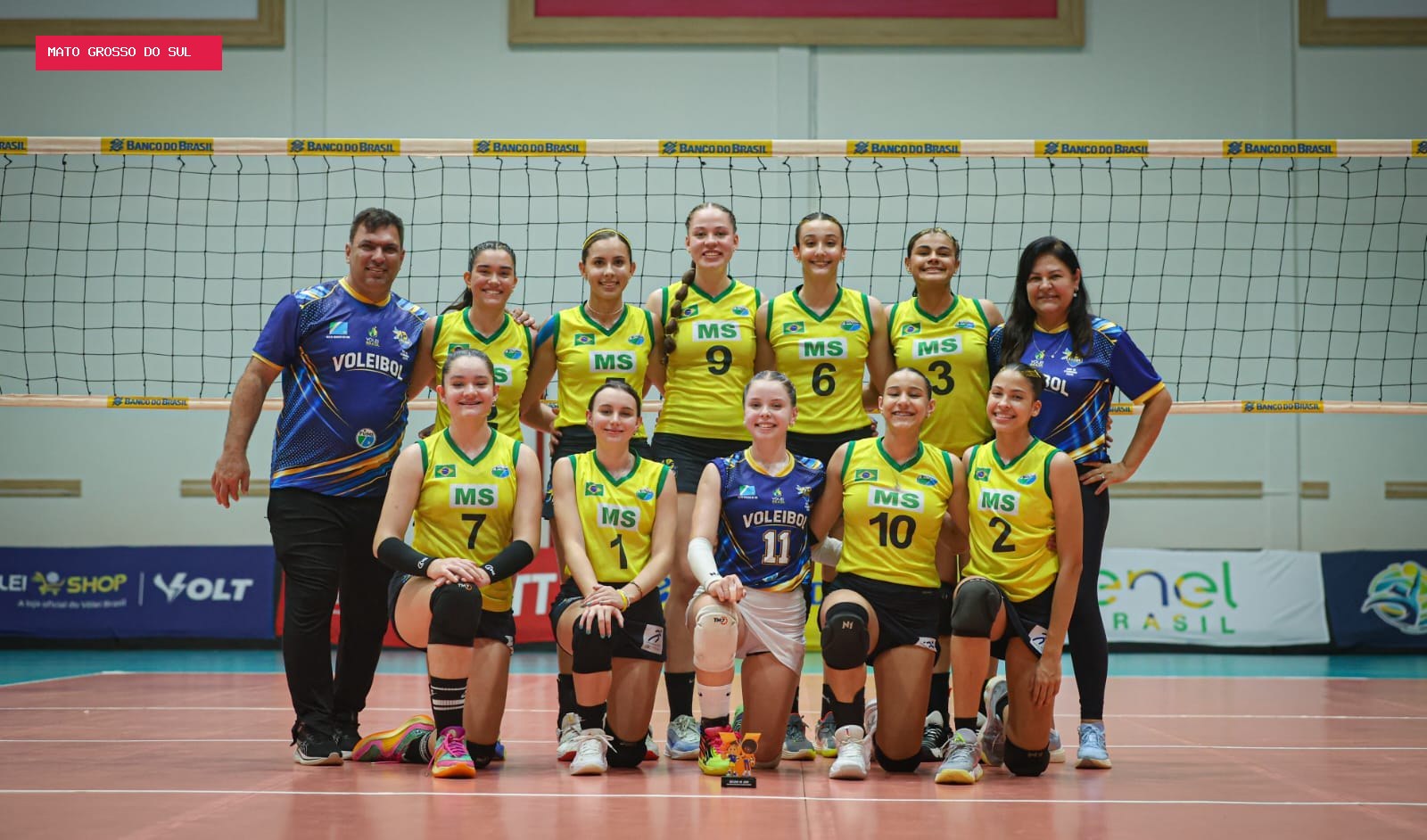 Seleção de MS avança às quartas de final do Brasileiro Feminino Sub-18 de vôlei