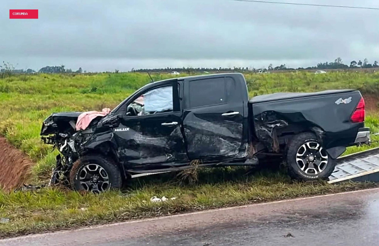 Ex-vice-prefeito de Corumbá dirigia Hilux envolvida em acidente com 2 mortes